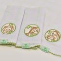 Paninho de Boca Bebê Fralda Safari Verde 3 Peças
