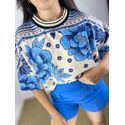 Blusa Luiza-Azul