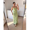Vestido Longo em Linho Verde