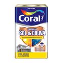 Tinta acrílica Emborrachada 18L Coral Sol e Chuva Selador Impermeabilizante