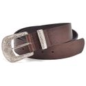 Cinto Feminino Estilo Cowgirl Country Em Couro Com Fivela Prata Rodeio Cor Caramelo