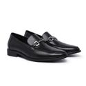 Sapato Mocassim Loafer Bridão Couro Legítimo Preto Masculino Confortável