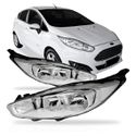 Farol New Fiesta 2014 Em Diante Cromado 
