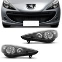 Farol Peugeot 207 Máscara Negra 