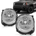 Farol Renegade 2015 Em Diante Cromado Simples 