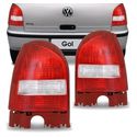 Lanterna Traseira Gol G3 1999 a 2005 Carcaça Vermelha Ré Cristal 