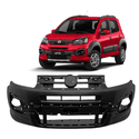 Parachoque Dianteiro Uno Way 2015 Em Diante Preto Liso 