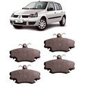Pastilha de Freio Clio 2000 a 2012 Sandero e Logan 2007 a 2013 1.0 e 1.6 Dianteiro Jogo