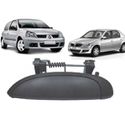 Maçaneta da Porta Clio, Megane, Scenic e Logan 2007 a 2013 Preto Externa Dianteira ou Traseira 