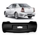 Parachoque Traseiro Etios Sedan Até 2016 Preto Liso 