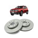 Disco De Freio Dianteiro Duster e Oroch 2011 Em Diante Captur e Fluence 2.0 16V Ventilado Par