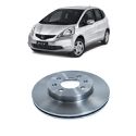 Disco De Freio Dianteiro Honda Fit e Honda City 2009 á 2014 Civic 1993 á 2006 Ventilado Par