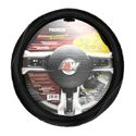 Capa de Volante Universal Soft Premium Confort Preto C/ Friso Cinza