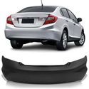 Parachoque Traseiro Honda Civic 2012 á 2016 S/ Furo do Sensor Preto Liso 