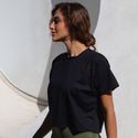 Blusa Cropped Amélia preta Trituê