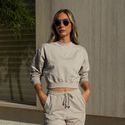 Blusa Carmel moletinho cinza cromo Trituê 