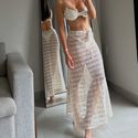 Saia Valentina Crochê Off White Trituê 