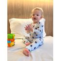 Conjunto Bebê Body e Calça Urso Listras Azul