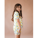 Pijama Infantil Unissex Americano Curto Limão Siciliano