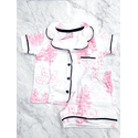 Pijama Infantil Unissex Americano Curto Toile Jouy