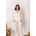 PRÉ-VENDA Pijama Feminino Americano Longo Chapéu Ferradura