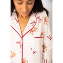 Pijama Feminino Americano Longo Ursos Laços