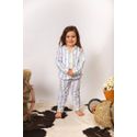 PRÉ-VENDA Pijama Infantil Americano Longo Listrado Estrelas