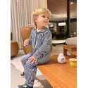 Pijama Infantil Americano Longo Listrado Marinho
