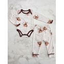 Conjunto Pijama Bebê Body e Calça Ursos Poás