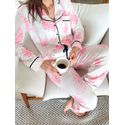 Pijama Feminino Americano Longo Aléxia Toile Jouy