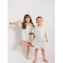 Pijama Infantil Americano Curto Fundo do Mar
