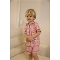 Pijama Americano Curto Infantil Listrado Vacas