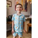 Pijama Americano Curto Infantil Ovos