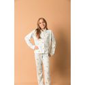 Pijama Infantil Americano Longo Listrado Limão