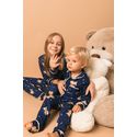 Pijama Infantil Americano Longo Ursos Lua