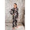 Pijama Infantil Americano Longo Vaca Animal Print