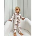 Pijama Infantil Unissex Americano Longo Cavalos