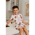 Pijama Americano Curto Infantil Ursos Natal 