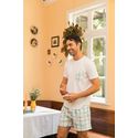 Pijama Masculino Curto Coelho Xadrez