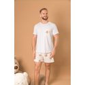 Pijama Masculino Curto Ursos Poás