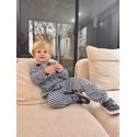 Pijama Infantil Americano Longo Listrado Marinho