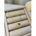 Conjunto Colar e Brinco Coração Banhado a Ouro
