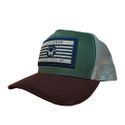 Boné Trucker US Cowboys Verde
