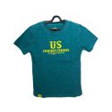 Camiseta Infantil Azul Petróleo 