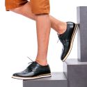 Sapato Casual Derby Brogue Durhan Preto