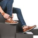 Sapato Casual Loafer Durhan Faway Whisky 