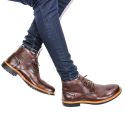 Bota Coturno Casual Masculino Faway Carbon Café