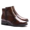 Bota Feminina Franshoes Melissa com Ziper Lateral Capuccino