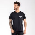 Camiseta Masculina Franshoes Casual 100% Algodão Gota Preta Manga Curta