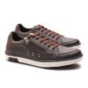 Sapatenis Masculino Calce Facil com Ziper Franshoes Café